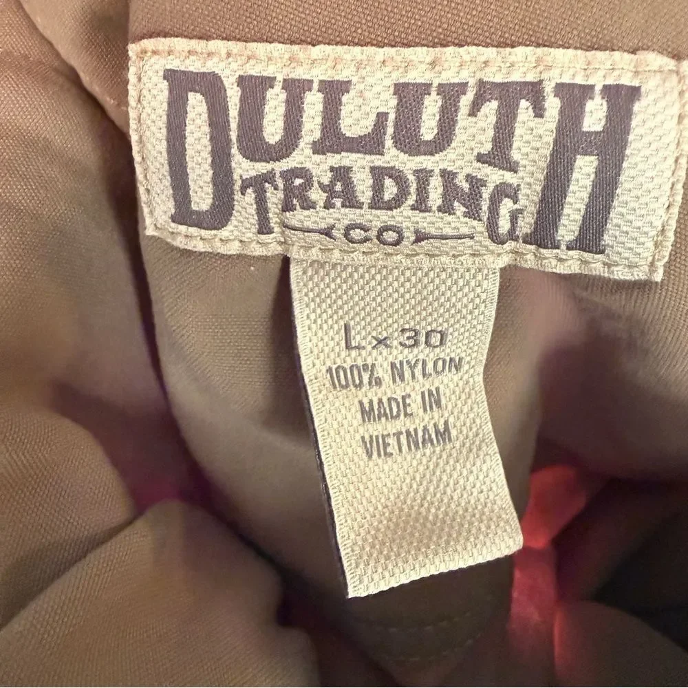 Duluth Trading Co. Men's L x 30 Khaki 100% Nylon Dry on the Fly Hiking Pants